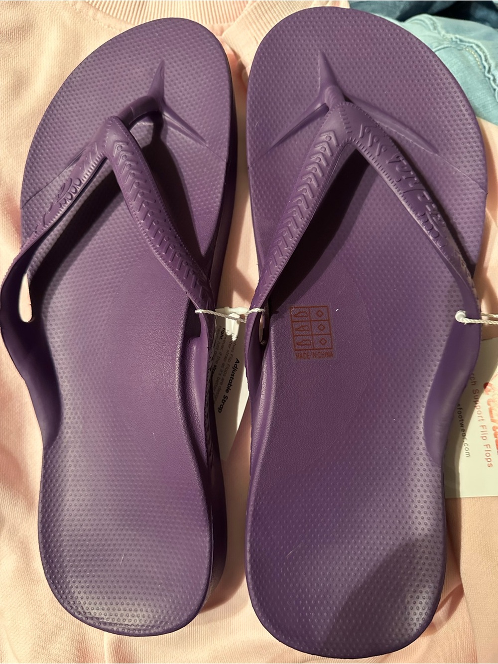 Archies Purple Arch Support Flip Flops - Women’s - Picture 6 of 6